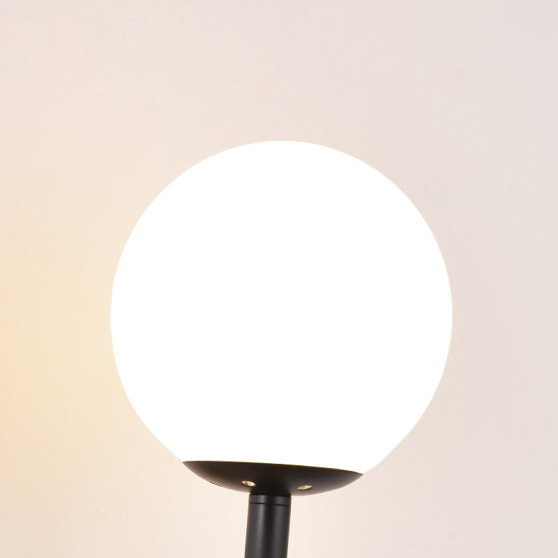 Iron Glass Linear Bedroom Wall Lamp