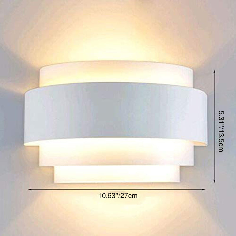 Iron Semicircle Bedroom Wall Lamp