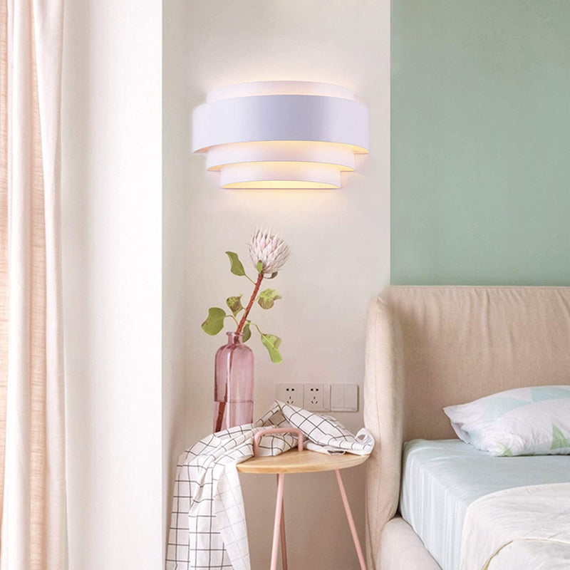 Iron Semicircle Bedroom Wall Lamp