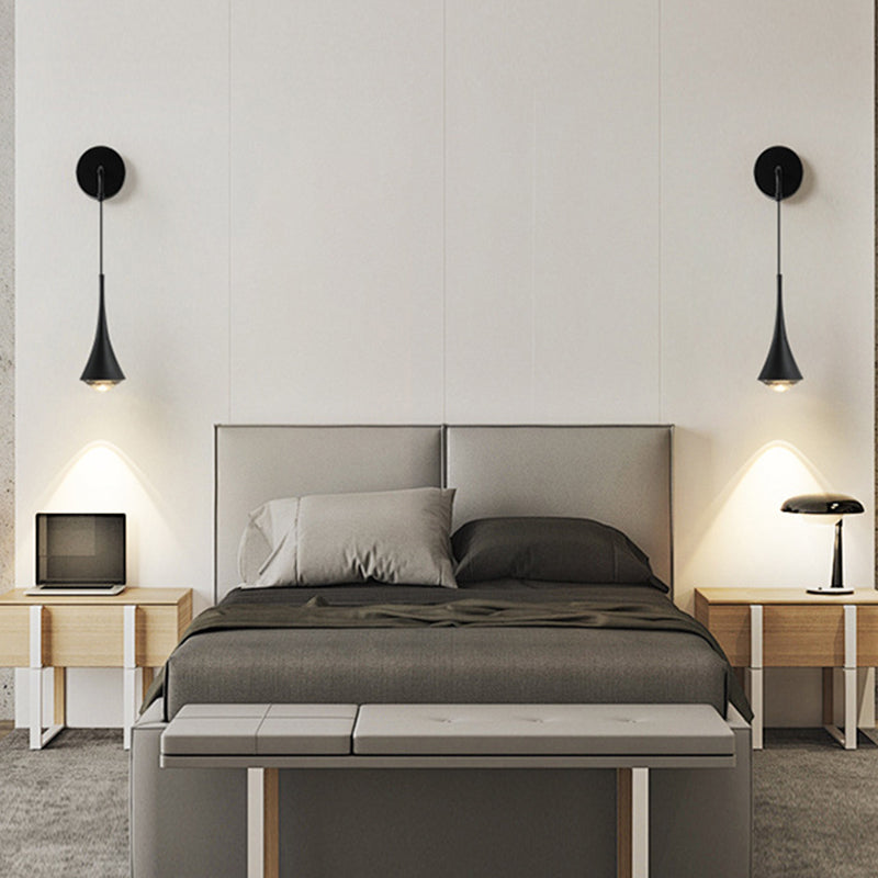Aluminum Iron Linear Bedroom Wall Lamp