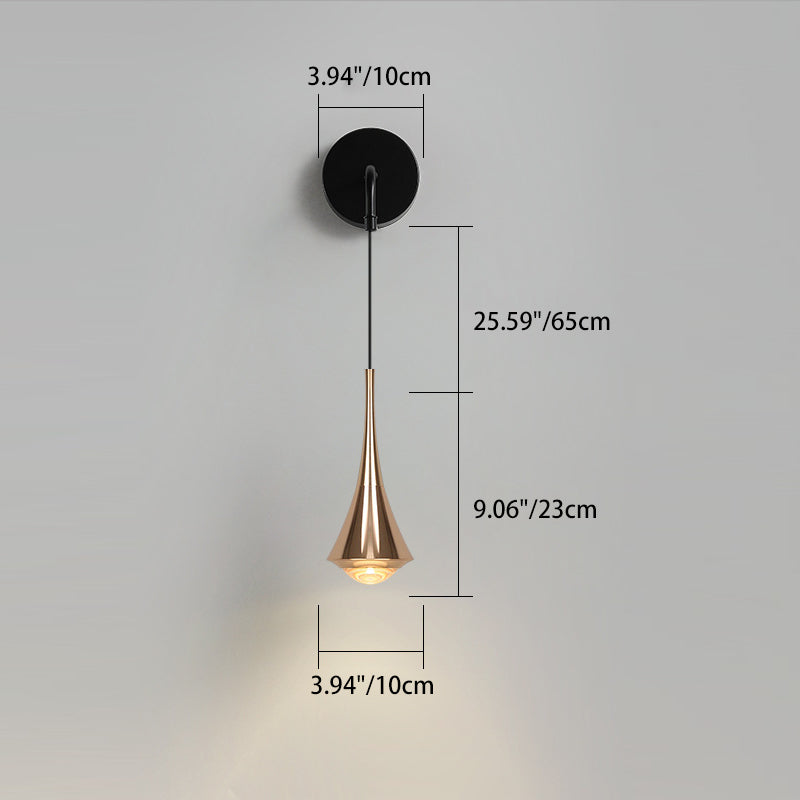 Aluminum Iron Linear Bedroom Wall Lamp