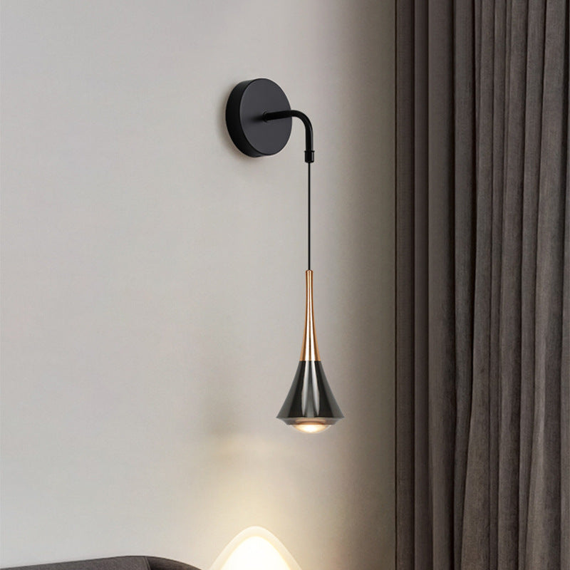 Aluminum Iron Linear Bedroom Wall Lamp