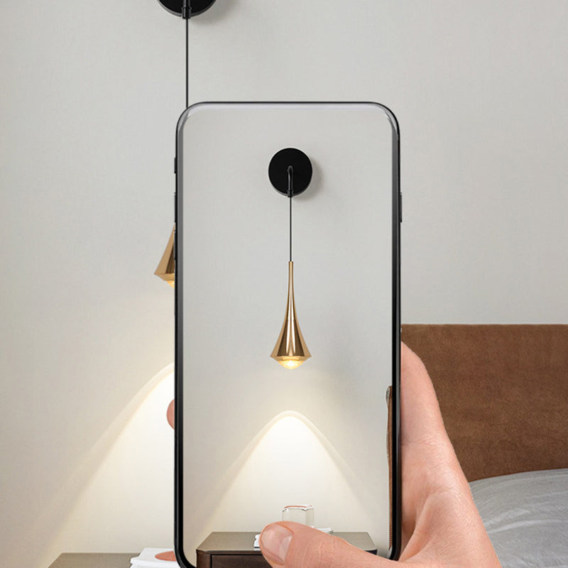 Aluminum Iron Linear Bedroom Wall Lamp