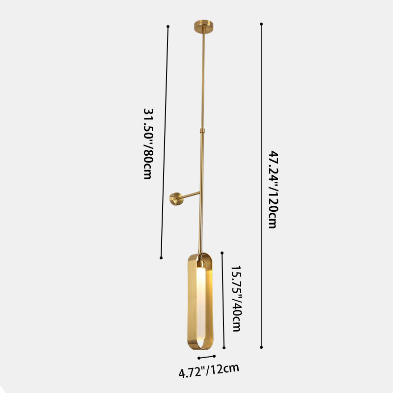 Iron Acrylic Linear Living Wall Lamp