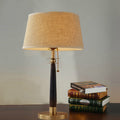 Iron Fabric Round Bedroom Table Lamp