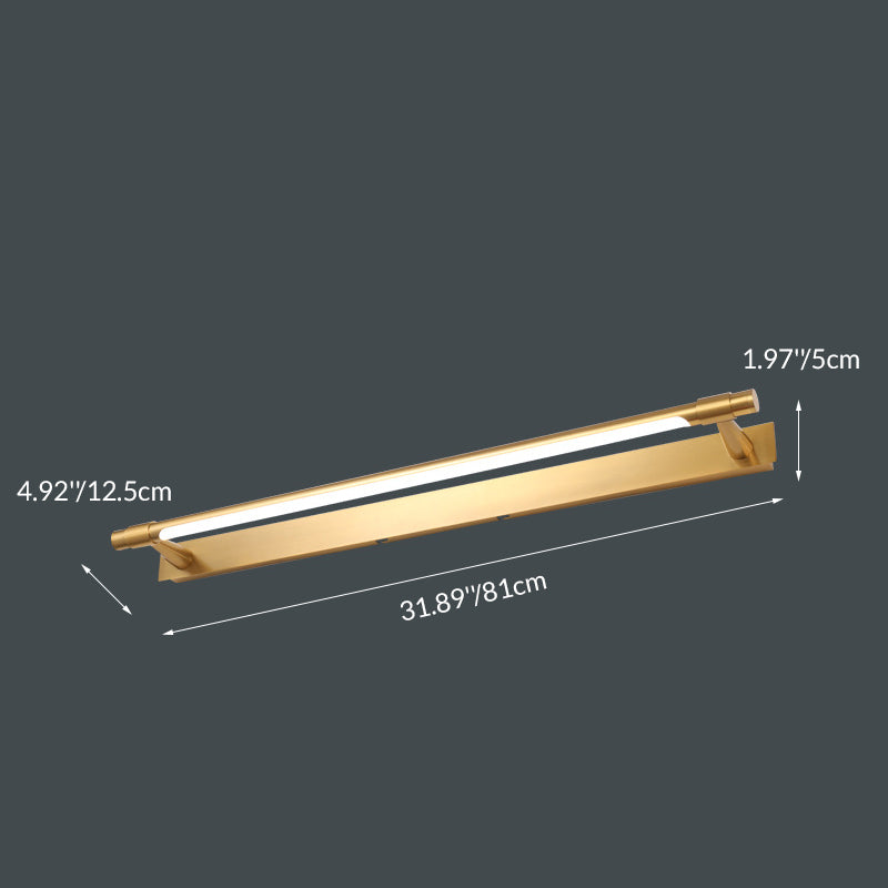 Iron Acrylic Linear Vanity Wall Lamp
