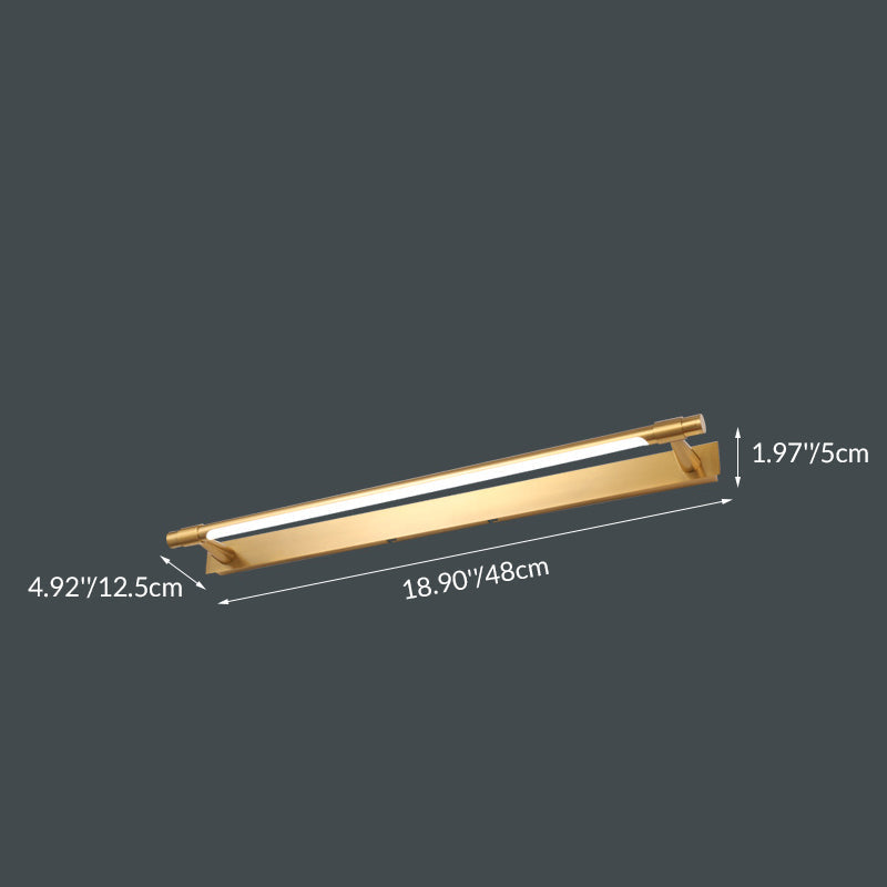 Iron Acrylic Linear Vanity Wall Lamp