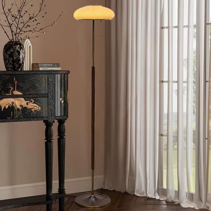 Iron Glass Lantern Bedroom Floor Lamp