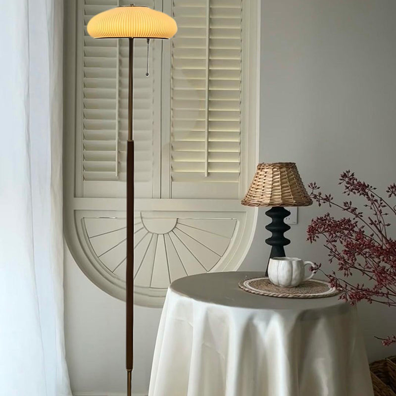 Iron Glass Lantern Bedroom Floor Lamp
