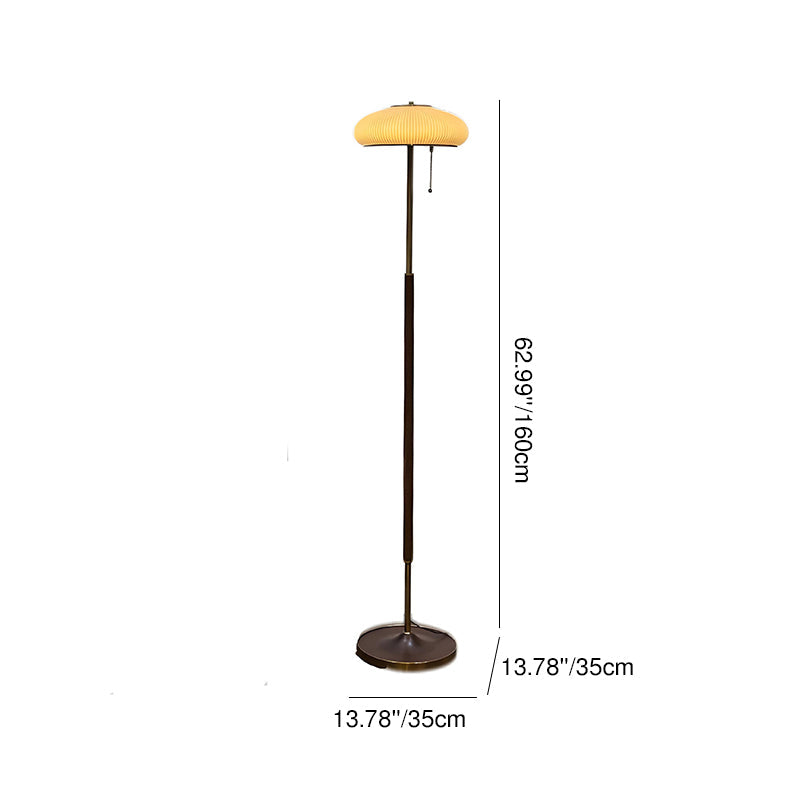 Iron Glass Lantern Bedroom Floor Lamp