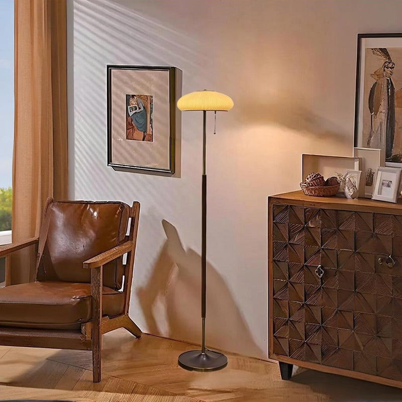 Iron Glass Lantern Bedroom Floor Lamp