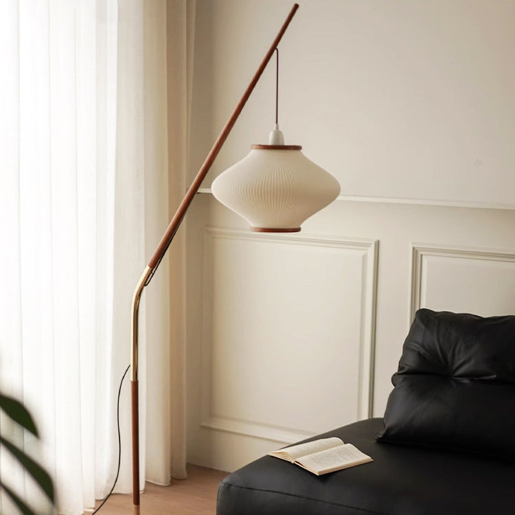 Lantern Long Acrylic Ash Floor Lamp