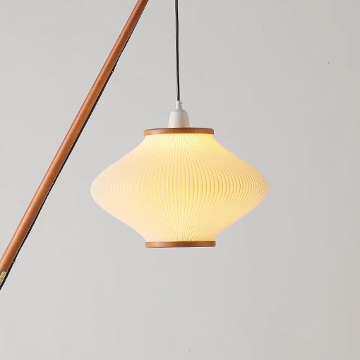Lantern Long Acrylic Ash Floor Lamp