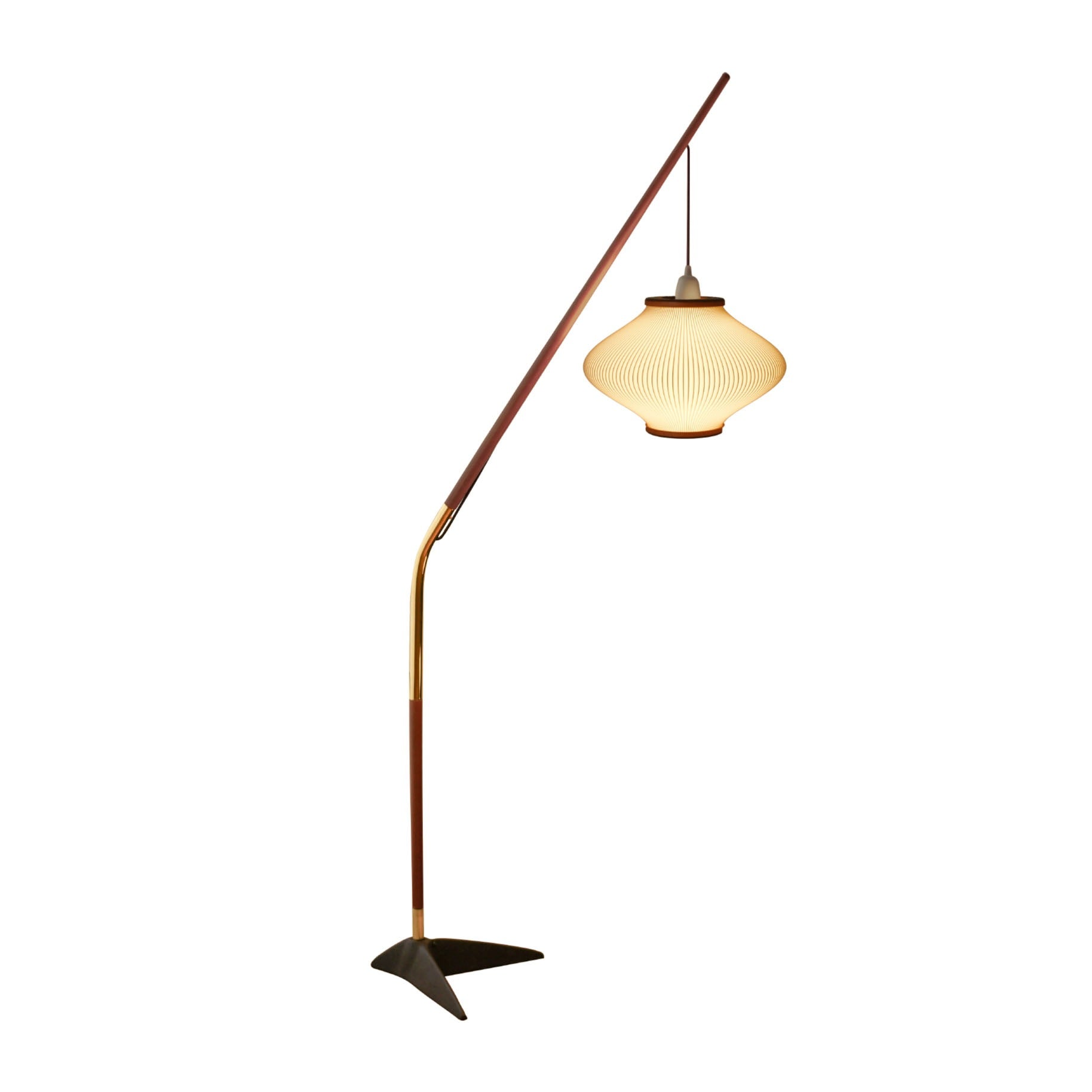 Lantern Long Acrylic Ash Floor Lamp