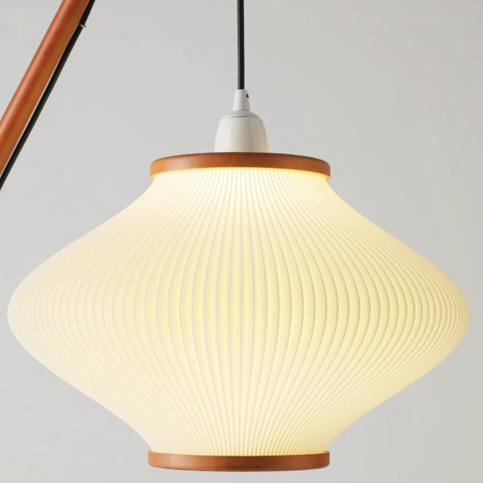 Lantern Long Acrylic Ash Floor Lamp