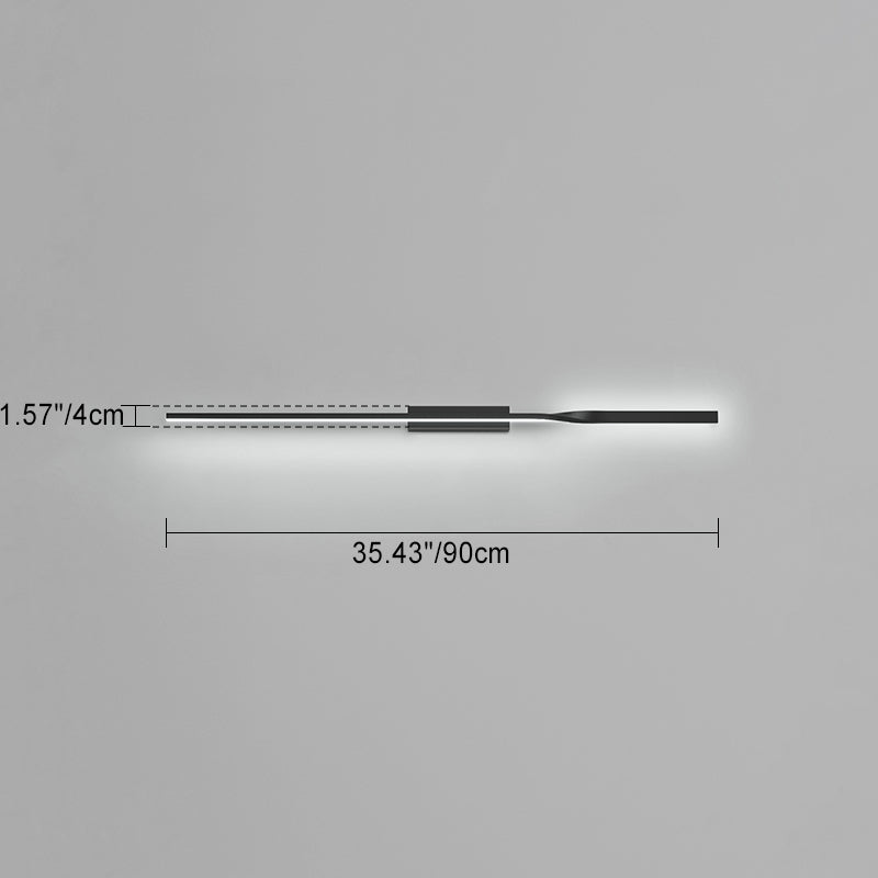 One Long Silicone Iron Wall Lamp