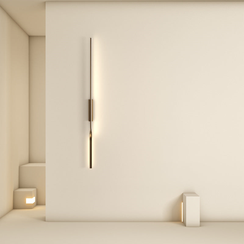 One Long Silicone Iron Wall Lamp