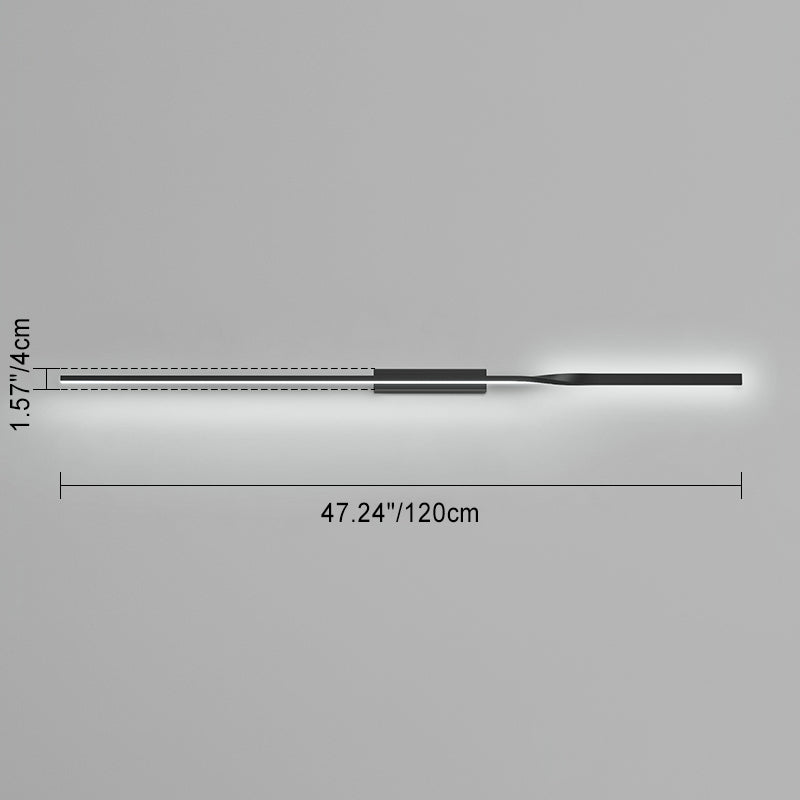One Long Silicone Iron Wall Lamp