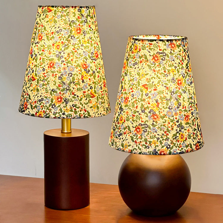 Crushed Flower Round Column Table Lamp