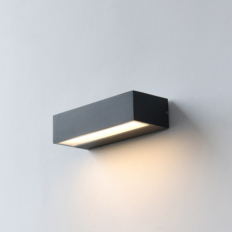 Rectangular Bar Aluminum Garden Outdoor Light