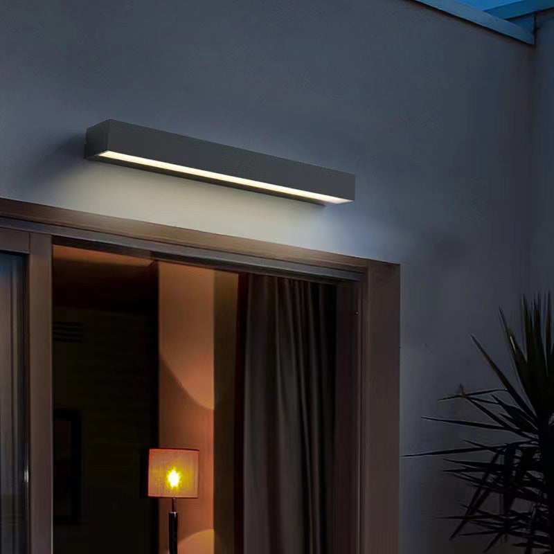 Rectangular Bar Aluminum Garden Outdoor Light