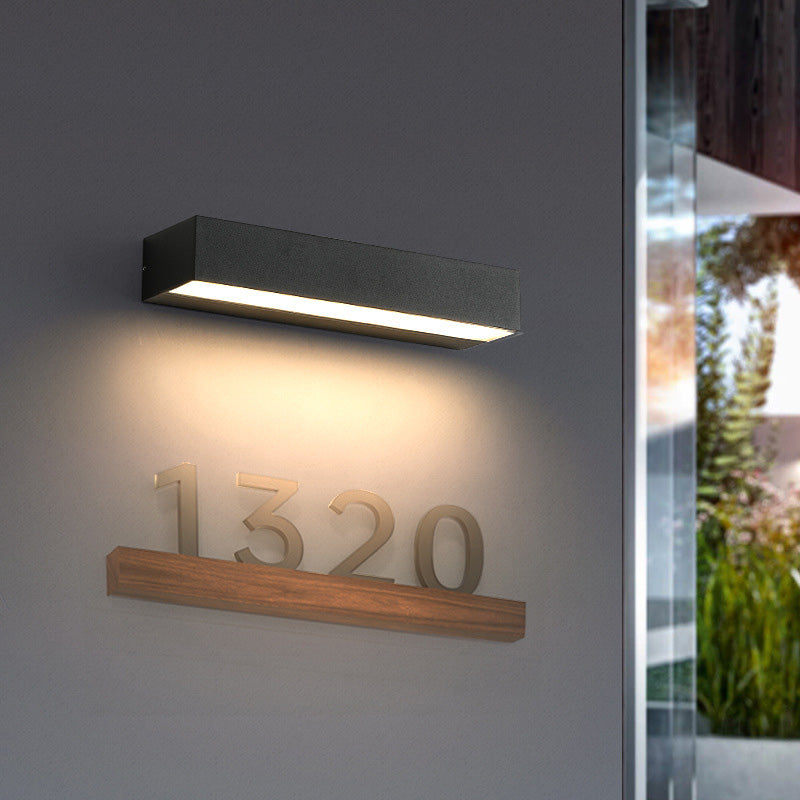 Rectangular Bar Aluminum Garden Outdoor Light
