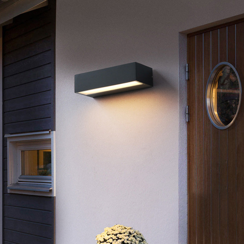 Rectangular Bar Aluminum Garden Outdoor Light