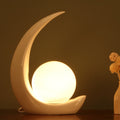 Moon Orb Resin Glass Table Lamp