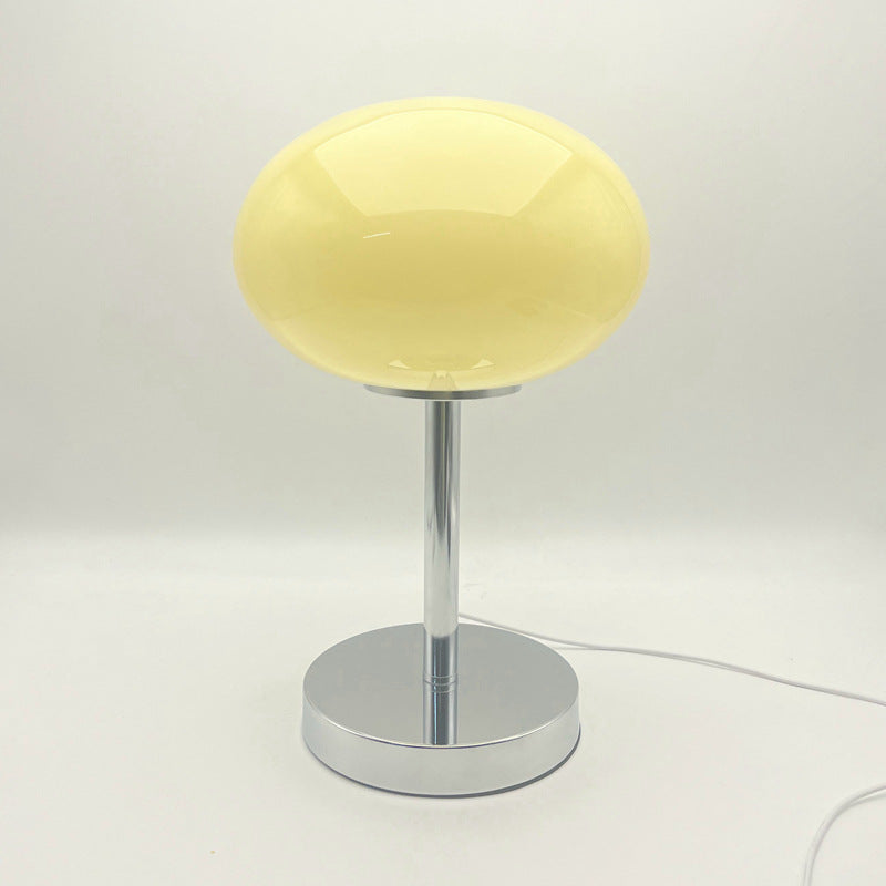 Flat Orb Glass Iron Table Lamp