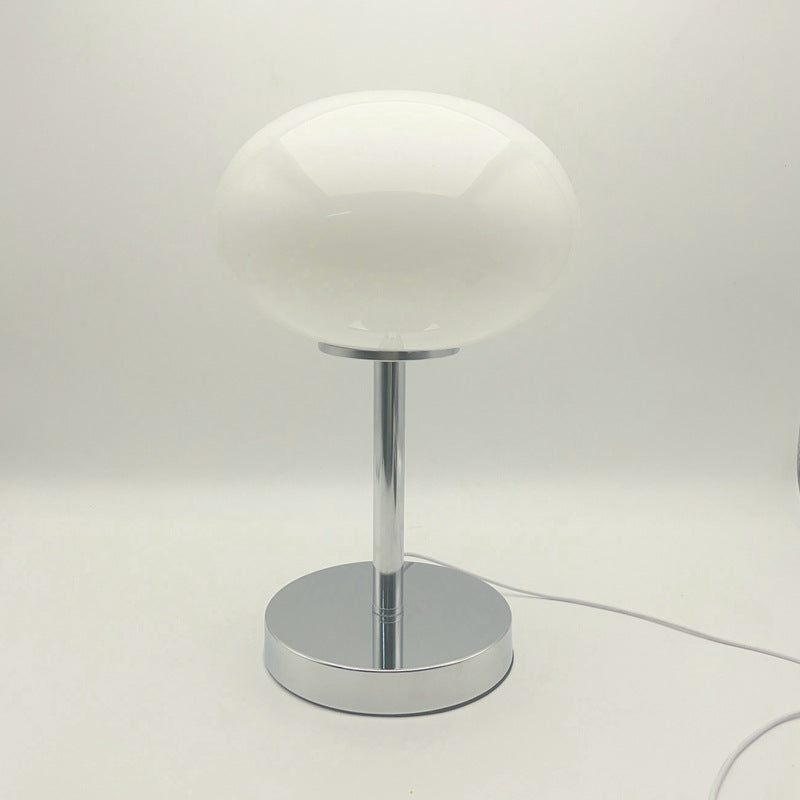Flat Orb Glass Iron Table Lamp