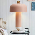 Round Cylinder Iron Bedroom Table Lamp
