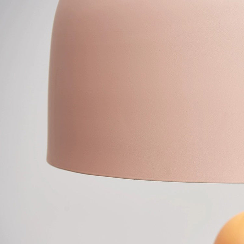 Round Cylinder Iron Bedroom Table Lamp