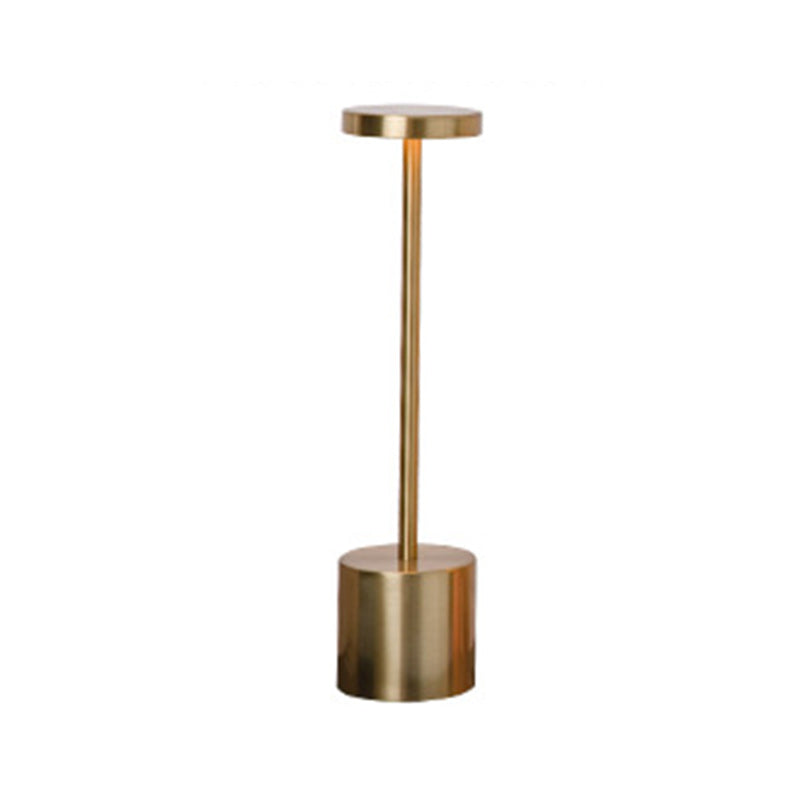 Round Cylinder Metal Living Table Lamp