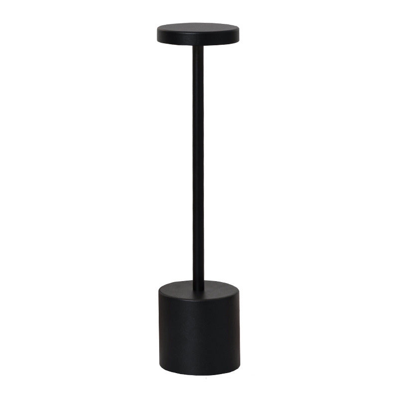 Round Cylinder Metal Living Table Lamp