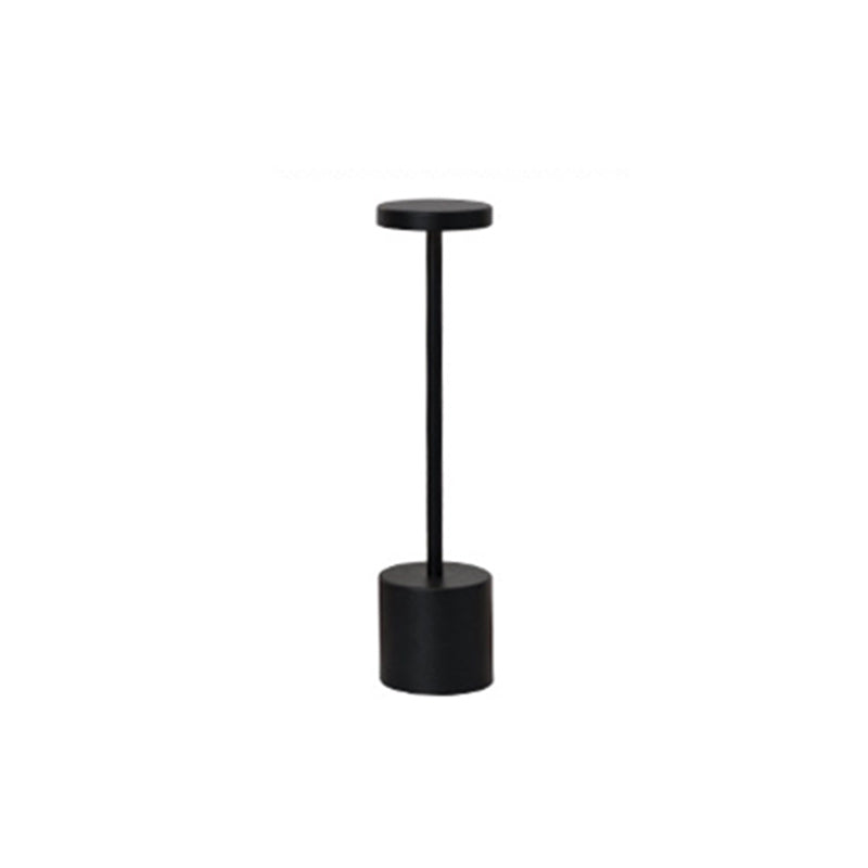 Round Cylinder Metal Living Table Lamp