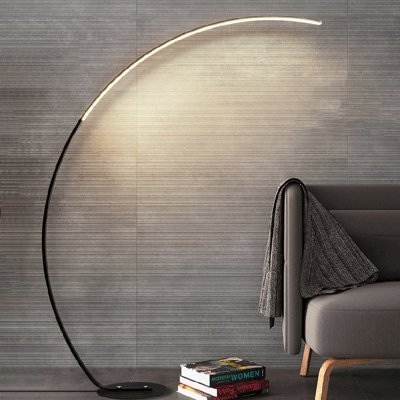 Curved Line Aluminum Living Floor Lamp