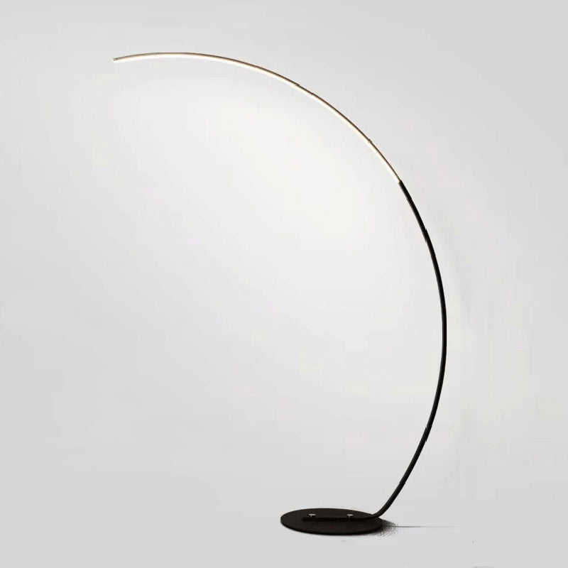 Curved Line Aluminum Living Floor Lamp