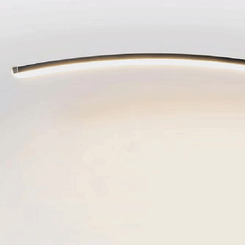 Curved Line Aluminum Living Floor Lamp