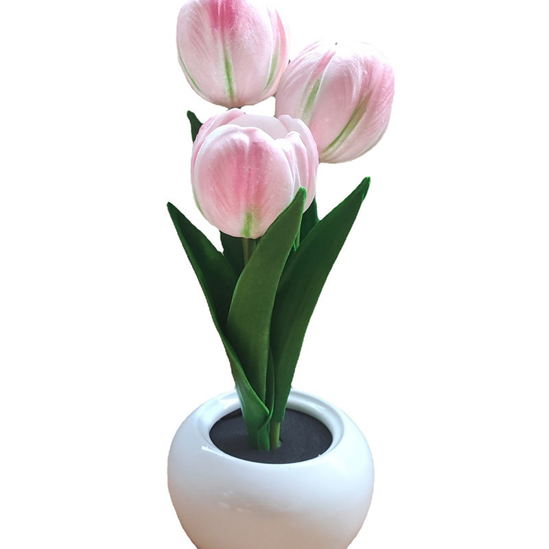 Tulip Bouquet PU Ceramic Table Lamp