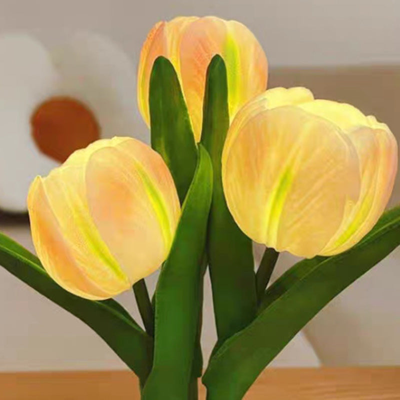 Tulip Bouquet PU Ceramic Table Lamp