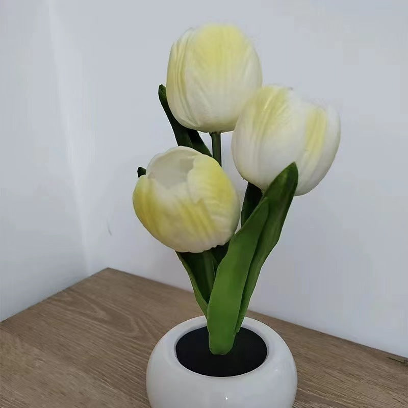 Tulip Bouquet PU Ceramic Table Lamp