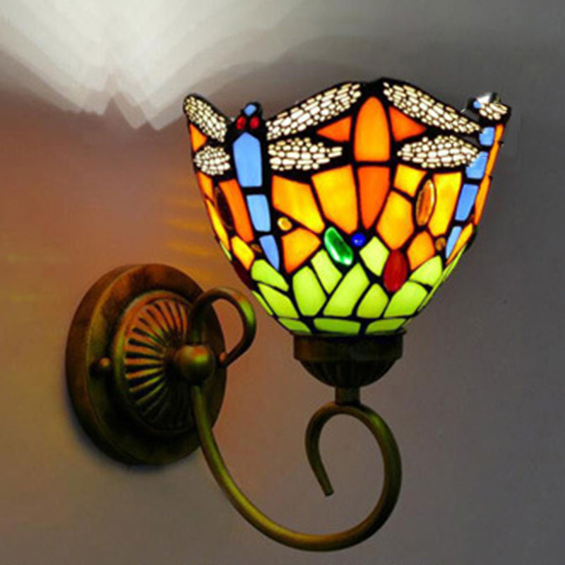 Flower Pod Round Glass Wall Lamp