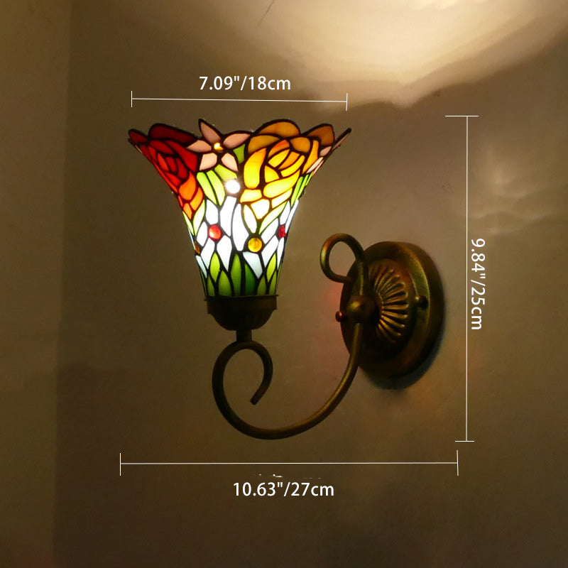 Flower Pod Round Glass Wall Lamp