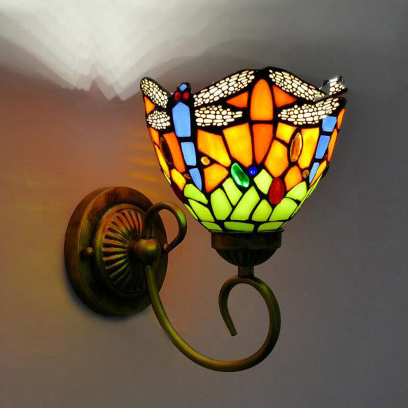Flower Pod Round Glass Wall Lamp