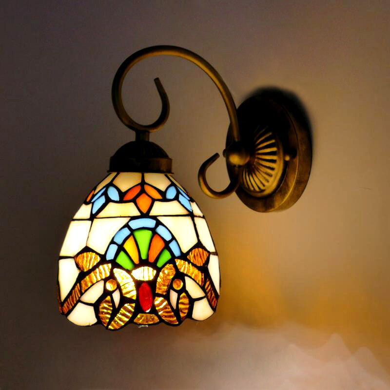 Flower Pod Round Glass Wall Lamp