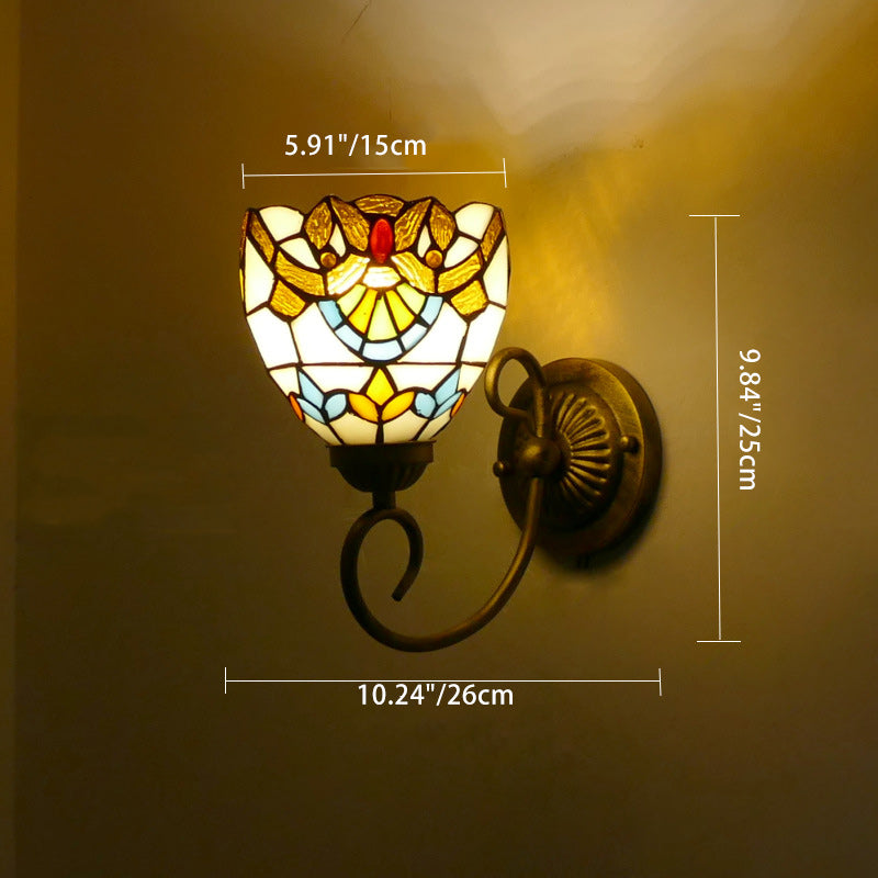 Flower Pod Round Glass Wall Lamp