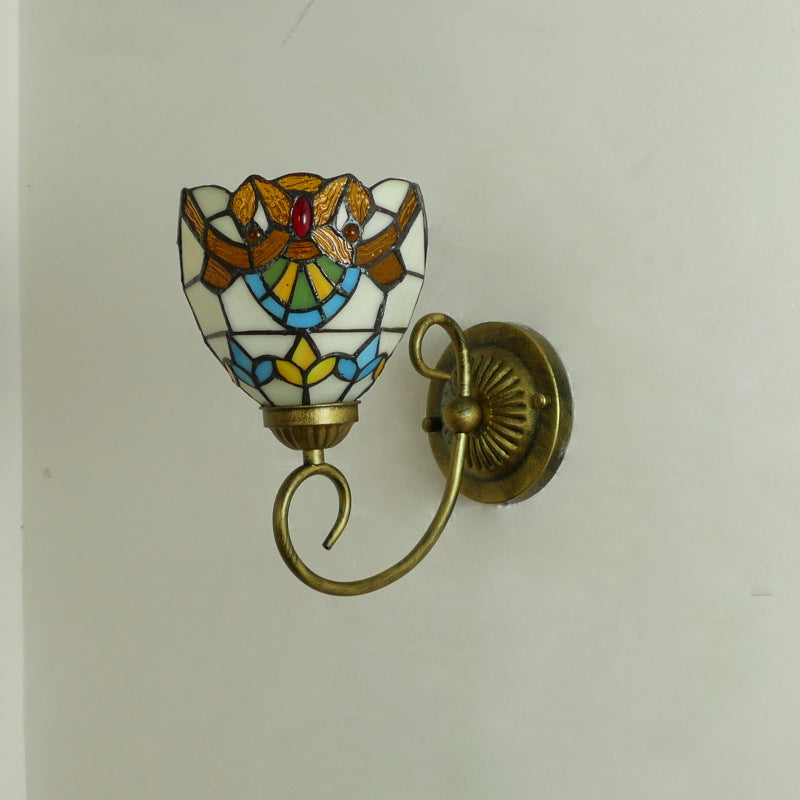 Flower Pod Round Glass Wall Lamp