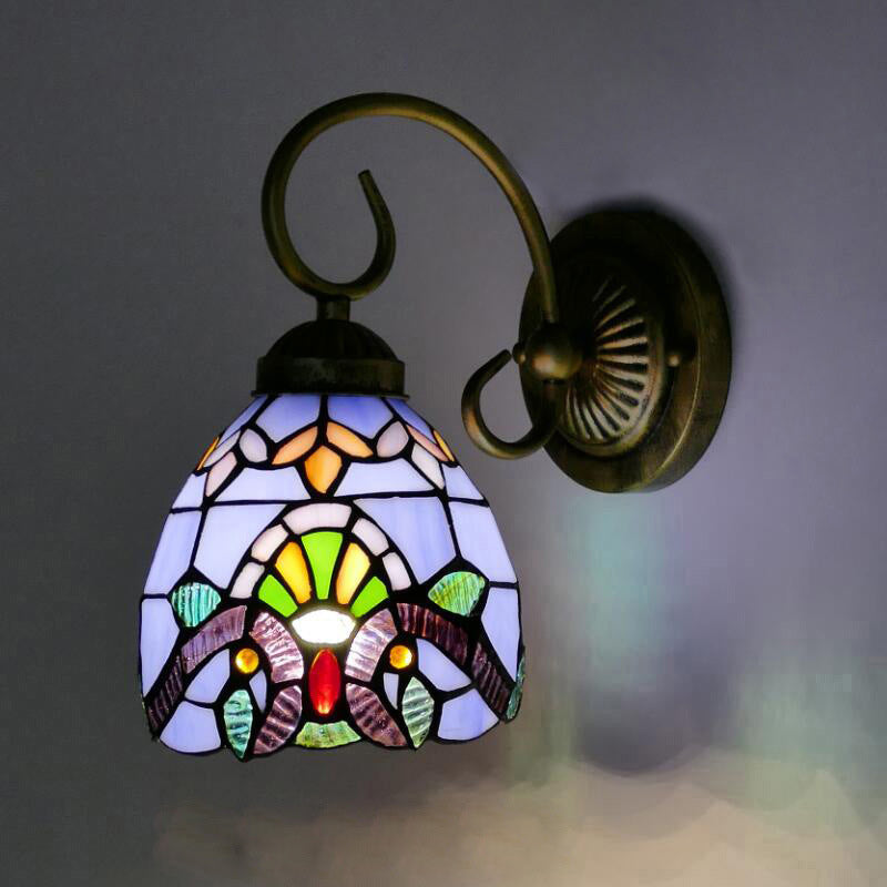 Flower Pod Round Glass Wall Lamp
