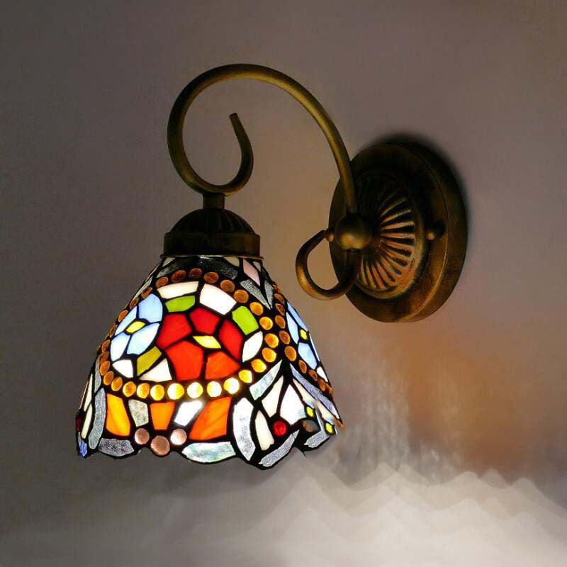Flower Pod Round Glass Wall Lamp