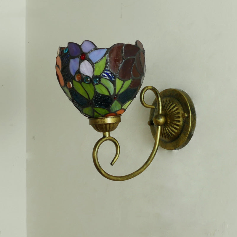 Flower Pod Round Glass Wall Lamp